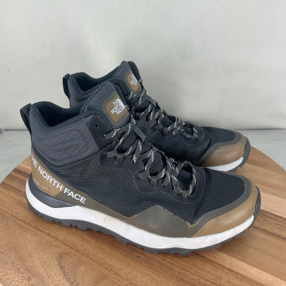 The North Face Mens Activist Futurelight Hiking Boots Black Brown Size 10